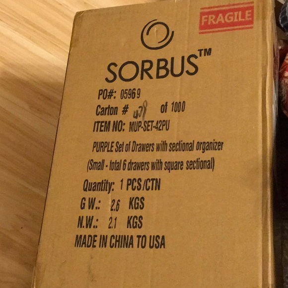 πNWTπSORBUS COSMETICS ORGANIZER, PURPLE, SEE DETAILS IN PICTURES - Picture 4 of 7